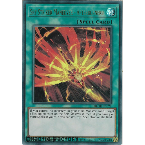 BLHR-EN091 Sky Striker Maneuver - Afterburners! Ultra rare 1st Edition NM