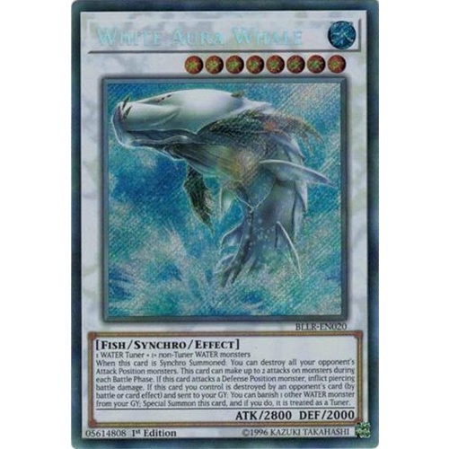  White Aura Whale Secret Rare BLLR-EN020 1st Edition NM