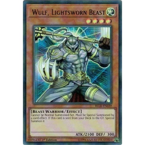 Wulf, Lightsworn Beast Ultra Rare BLLR-EN039 1st edition NM