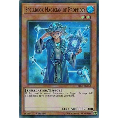 Spellbook Magician of Prophecy Ultra Rare BLLR-EN050 1st edition NM