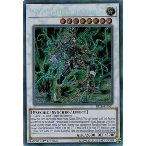 PSY-Framelord Omega BLLR-EN061 Secret Rare - 1st Edition NM/M