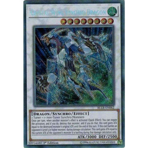 Crystal Wing Synchro Dragon Secret Rare BLLR-EN062 NM 1st Edition