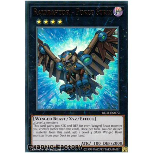 Raidraptor - Force Strix BLLR-EN072  Ultra Rare 1st Edition NM