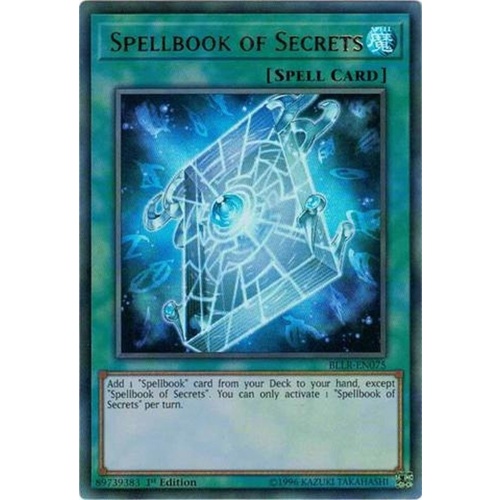 Spellbook of Secrets Ultra Rare BLLR-EN075 1st edition NM