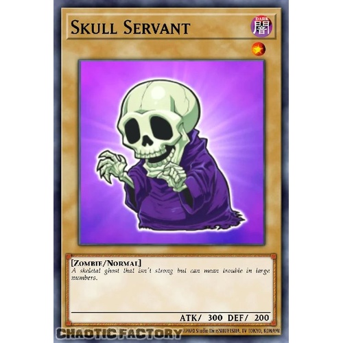BLMM-EN002 Skull Servant CHIBI ART Secret Rare 1st Edition NM