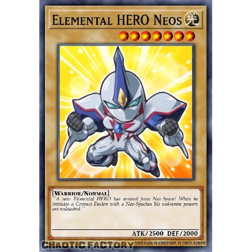 BLMM-EN003 Elemental HERO Neos CHIBI ART Secret Rare 1st Edition NM