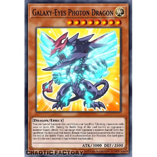 BLMM-EN007 Galaxy-Eyes Photon Dragon CHIBI ART Secret Rare 1st Edition NM