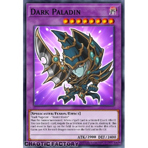 BLMM-EN008 Dark Paladin CHIBI ART Secret Rare 1st Edition NM