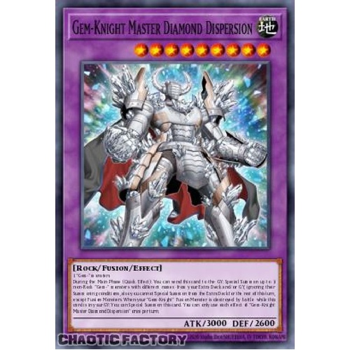 BLMM-EN020 Gem-Knight Master Diamond Dispersion Secret Rare 1st Edition NM