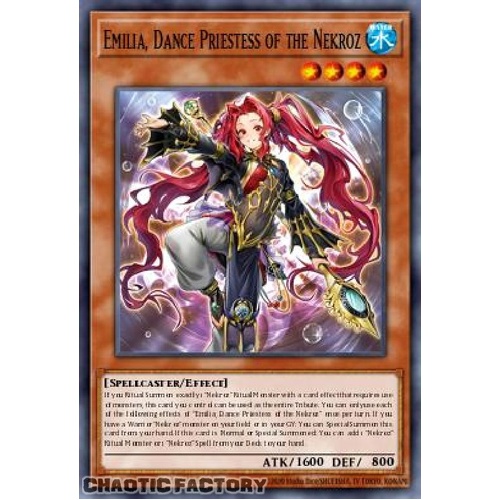 BLMM-EN025 Emilia, Dance Priestess of the Nekroz Secret Rare 1st Edition NM