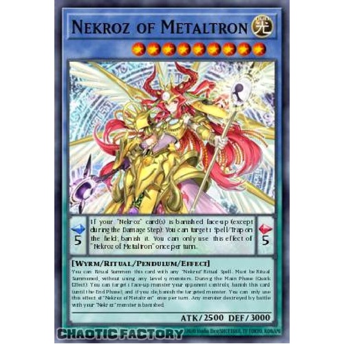BLMM-EN026 Nekroz of Metaltron Secret Rare 1st Edition NM