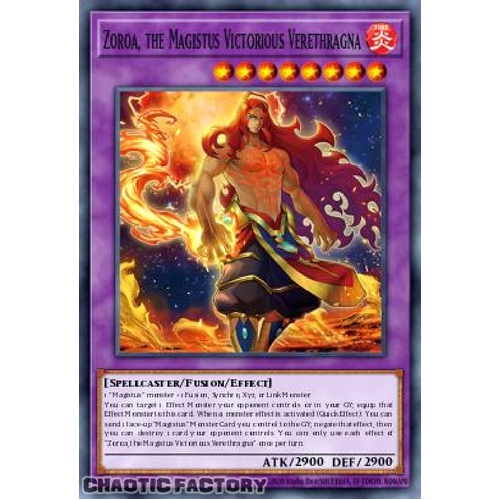 BLMM-EN045 Zoroa, the Magistus Verethragna Secret Rare 1st Edition NM