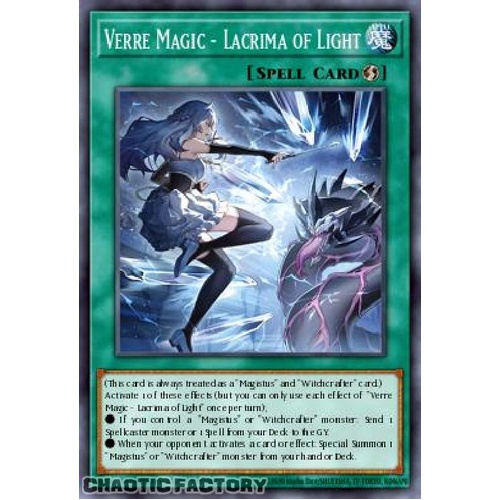 BLMM-EN046 Verre Magic - Lacrima of Light Secret Rare 1st Edition NM