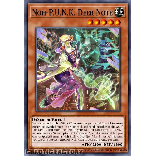 BLMM-EN076 Noh-P.U.N.K. Deer Note Emblazoned Ultra Rare 1st Edition NM