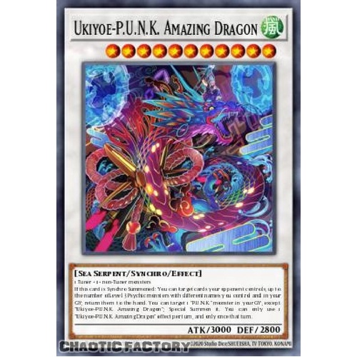 BLMM-EN077 Ukiyoe-P.U.N.K. Amazing Dragon Emblazoned Ultra Rare 1st Edition NM