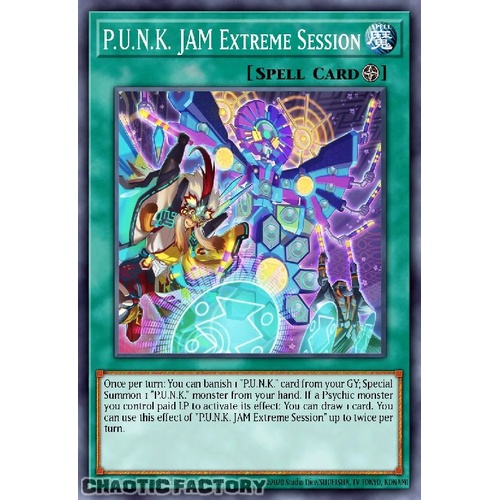 BLMM-EN080 P.U.N.K. JAM Extreme Session Emblazoned Ultra Rare 1st Edition NM