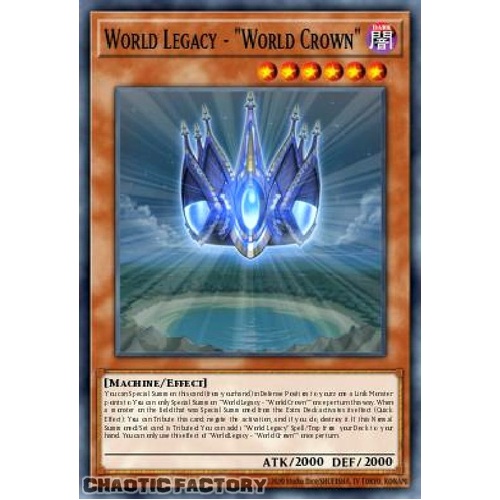 BLMM-EN082 World Legacy - World Crown Emblazoned Ultra Rare 1st Edition NM