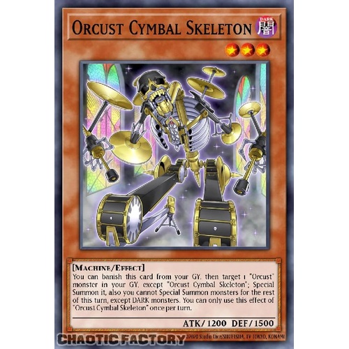 BLMM-EN084 Orcust Cymbal Skeleton Emblazoned Ultra Rare 1st Edition NM