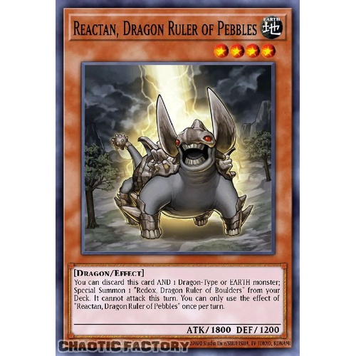 BLMM-EN121 Reactan, Dragon Ruler of Pebbles Secret Rare 1st Edition NM
