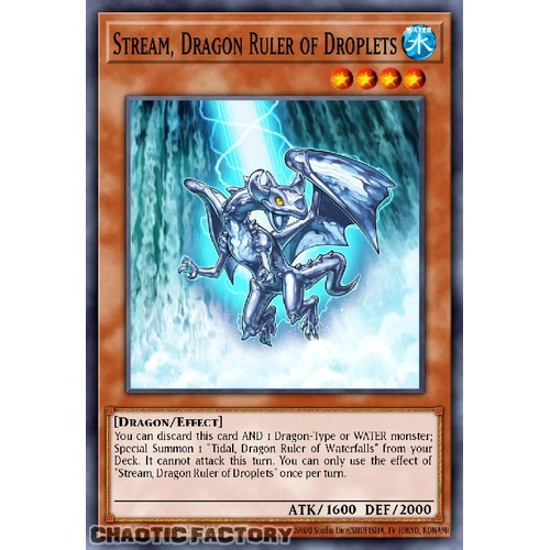 BLMM-EN122 Stream, Dragon Ruler of Droplets Secret Rare 1st Edition NM