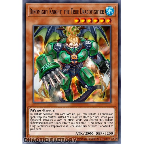 BLMM-EN126 Dinomight Knight, the True Dracofighter Secret Rare 1st Edition NM