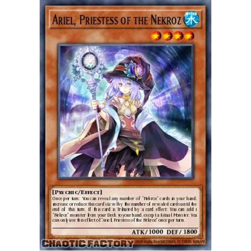 BLMM-EN128 Ariel, Priestess of the Nekroz Ultra Rare 1st Edition NM