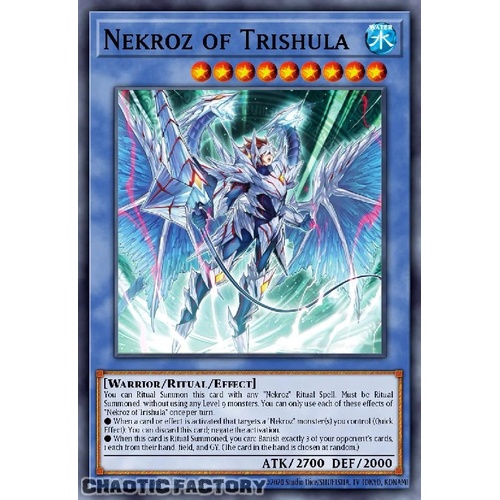 BLMM-EN132 Nekroz of Trishula (alternate artwork) Secret Rare 1st Edition NM