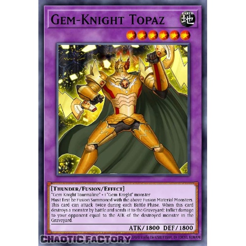 BLMM-EN138 Gem-Knight Topaz Ultra Rare 1st Edition NM
