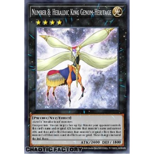 BLMM-EN152 Number 8: Heraldic King Genom-Heritage Ultra Rare 1st Edition NM