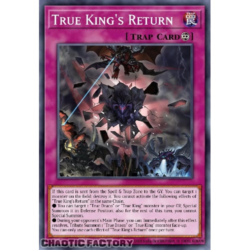 BLMM-EN176 True King's Return Secret Rare 1st Edition NM