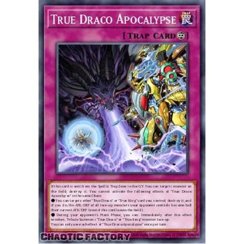 BLMM-EN177 True Draco Apocalypse Secret Rare 1st Edition NM
