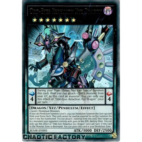 BLMR-EN005 Odd-Eyes Rebellion Xyz Dragon Ultra Rare 1st Edition NM