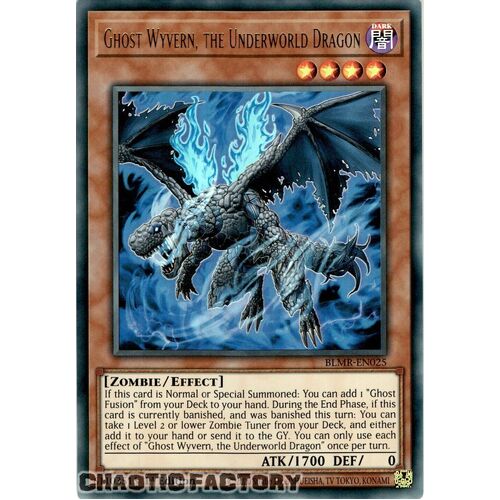 BLMR-EN025 Ghost Wyvern, the Underworld Dragon Ultra Rare 1st Edition NM