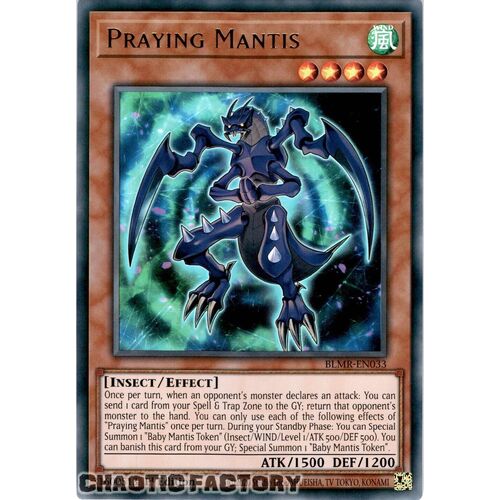 BLMR-EN033 Praying Mantis Ultra Rare 1st Edition NM