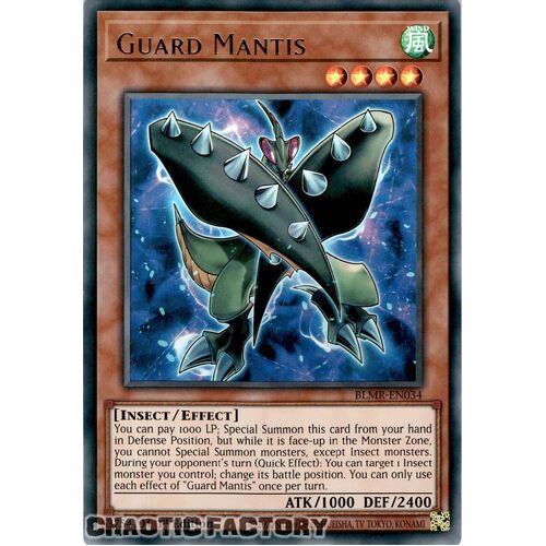 BLMR-EN034 Guard Mantis Ultra Rare 1st Edition NM