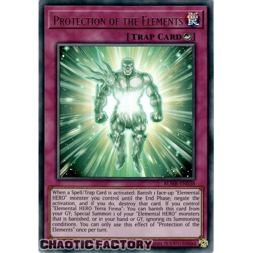BLMR-EN038 Protection of the Elements Ultra Rare 1st Edition NM