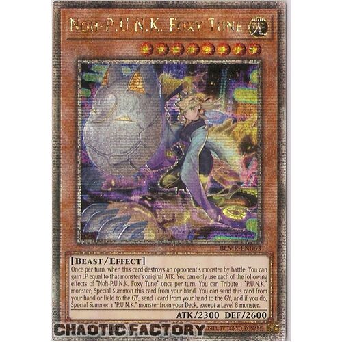 Quarter Century Secret Rare BLMR-EN063 Noh-P.U.N.K. Foxy Tune 1st Edition NM