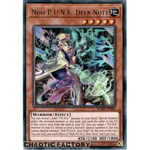 BLMR-EN066 Noh-P.U.N.K. Deer Note Ultra Rare 1st Edition NM