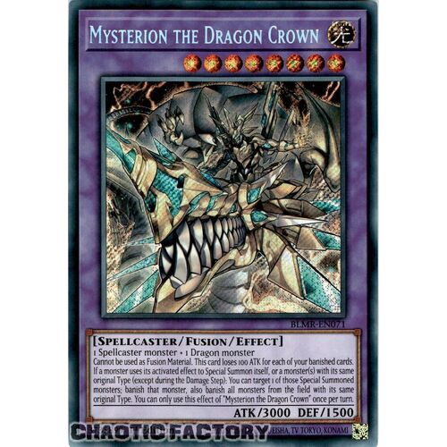 BLMR-EN071 Mysterion the Dragon Crown Secret Rare 1st Edition NM