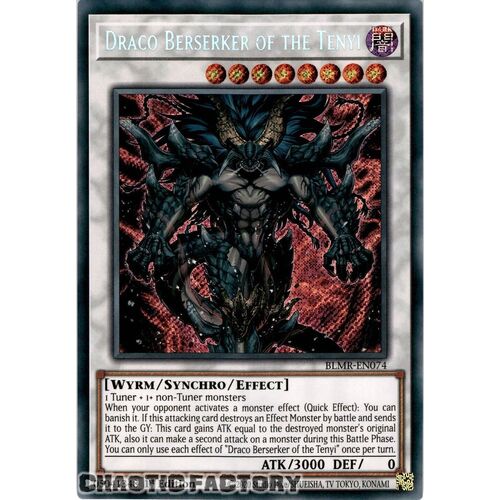BLMR-EN074 Draco Berserker of the Tenyi Secret Rare 1st Edition NM