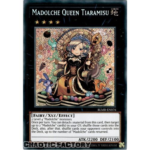 BLMR-EN076 Madolche Queen Tiaramisu Secret Rare 1st Edition NM