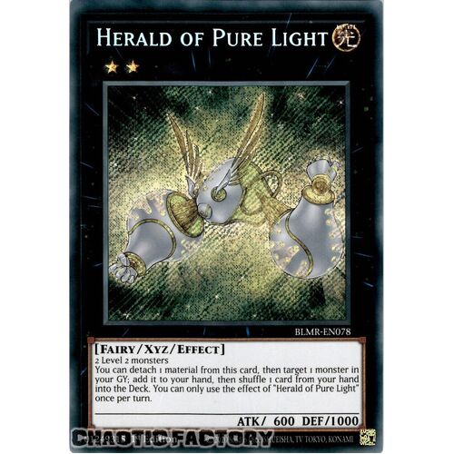 BLMR-EN078 Herald of Pure Light Secret Rare 1st Edition NM