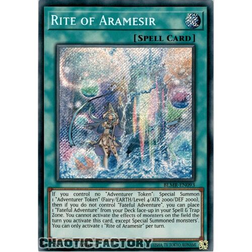 BLMR-EN093 Rite of Aramesir Secret Rare 1st Edition NM