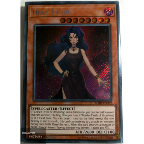 BLRR-EN009 Hexe Trude Secret Rare 1st Edition NM