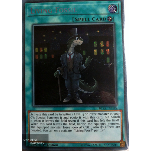 BLRR-EN015 Living Fossil Secret Rare 1st Edition NM