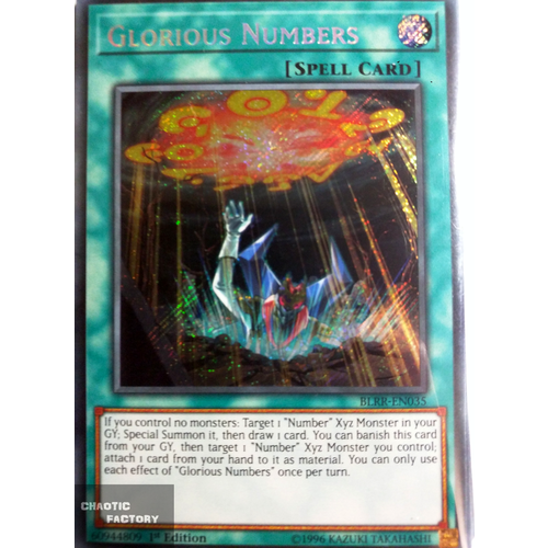 BLRR-EN035 Glorious Numbers Secret Rare 1st Edition