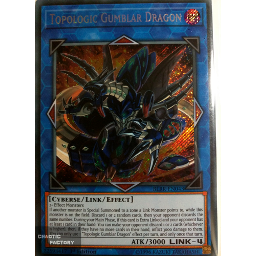 BLRR-EN043 Topologic Gumblar Dragon Secret Rare 1st Edition NM