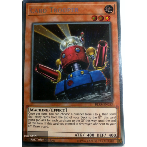 BLRR-EN053 Card Trooper Secret Rare 1st Edition NM