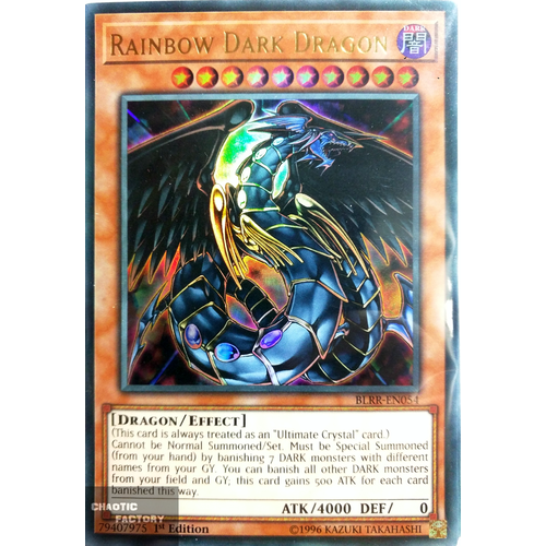 BLRR-EN054 Rainbow Dark Dragon Ultra Rare 1st Edition