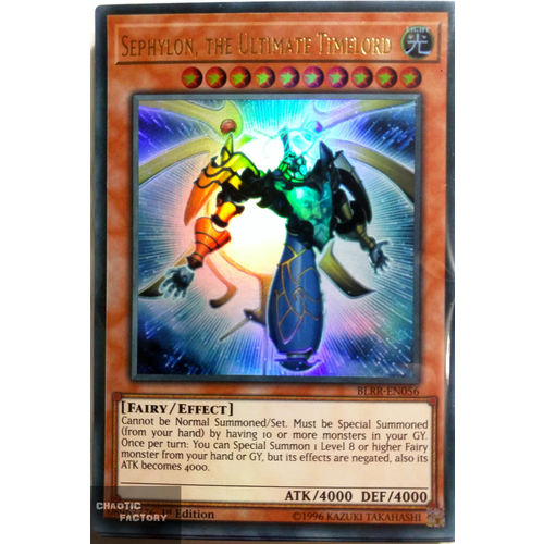 BLRR-EN056 Sephylon, the Ultimate Timelord Ultra Rare 1st Edition